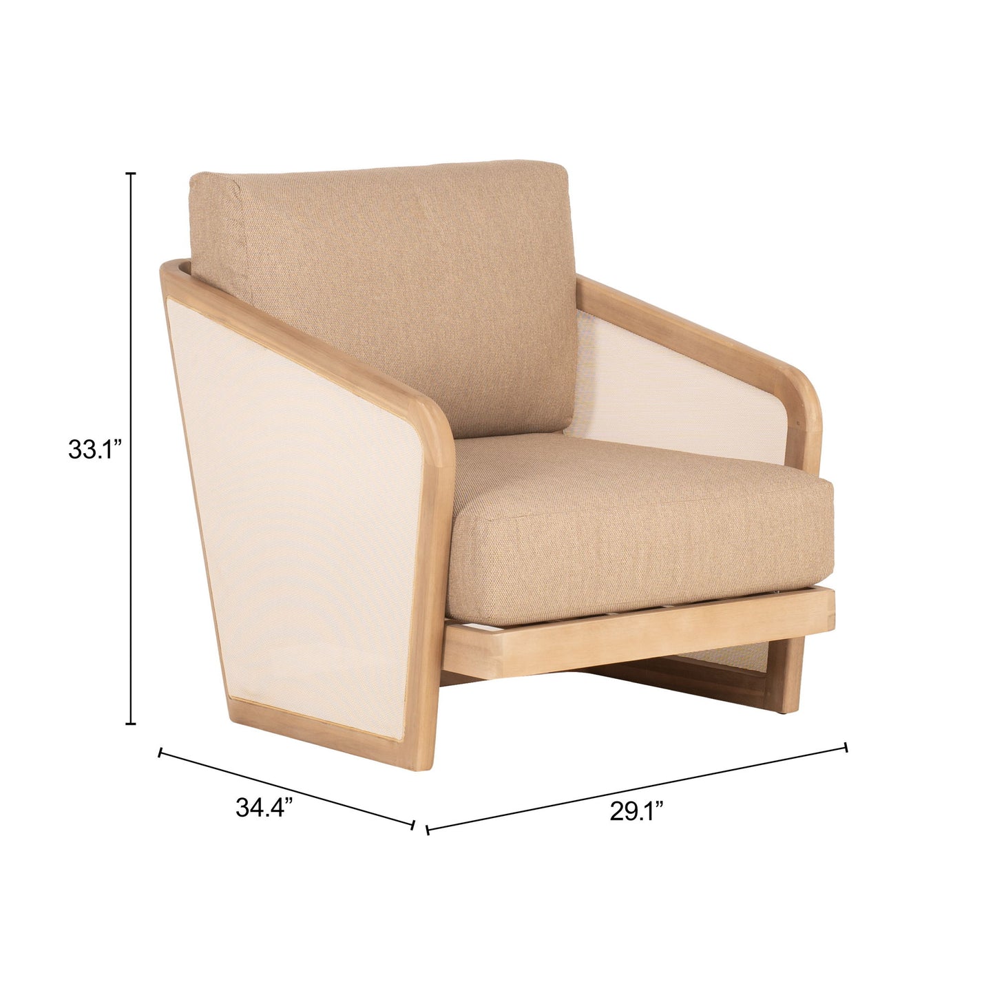 Sakina - Lounge Chair - Brown