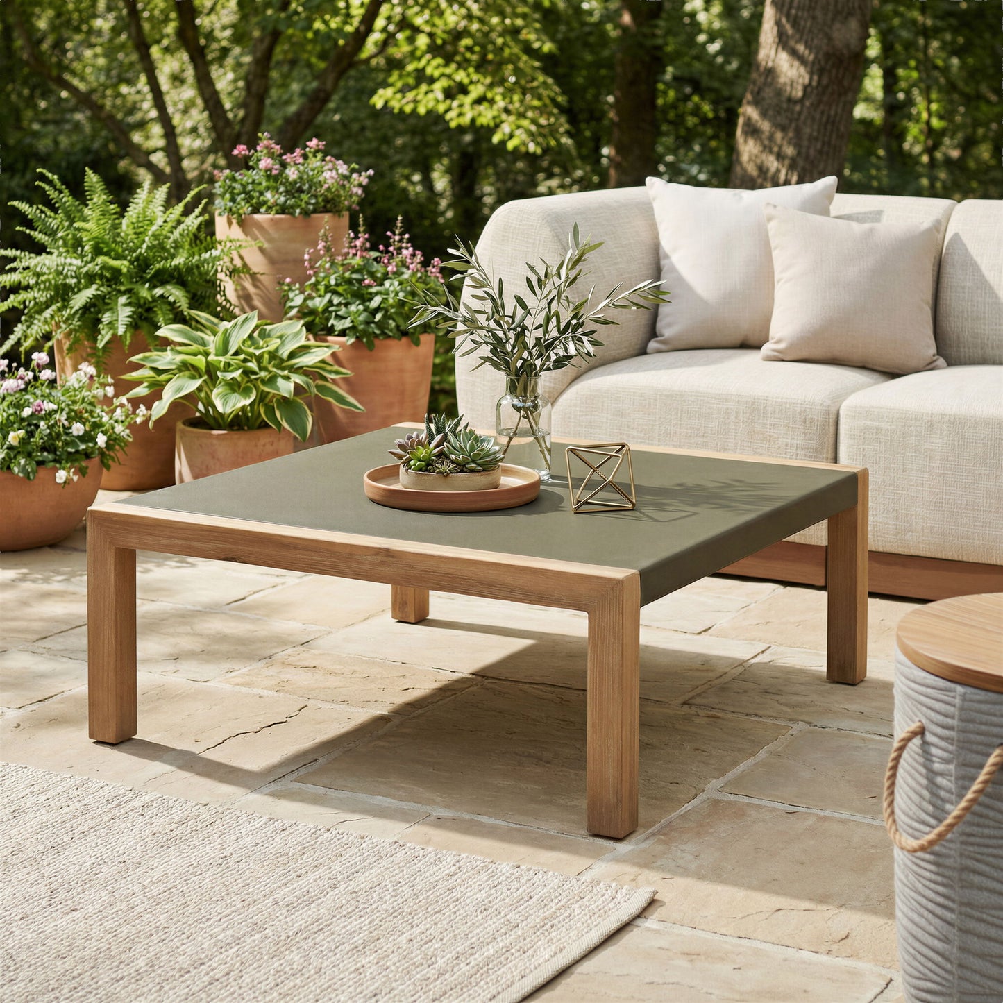 Teras - Outdoor Coffee Table - Gray