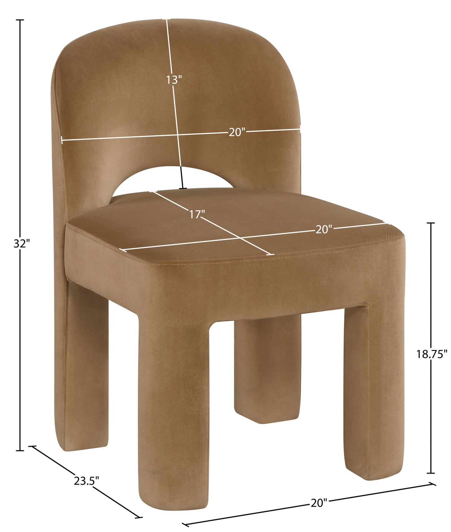 Celine - Velvet Performance Fabric Upholstered Dining Chair (Set of 2)