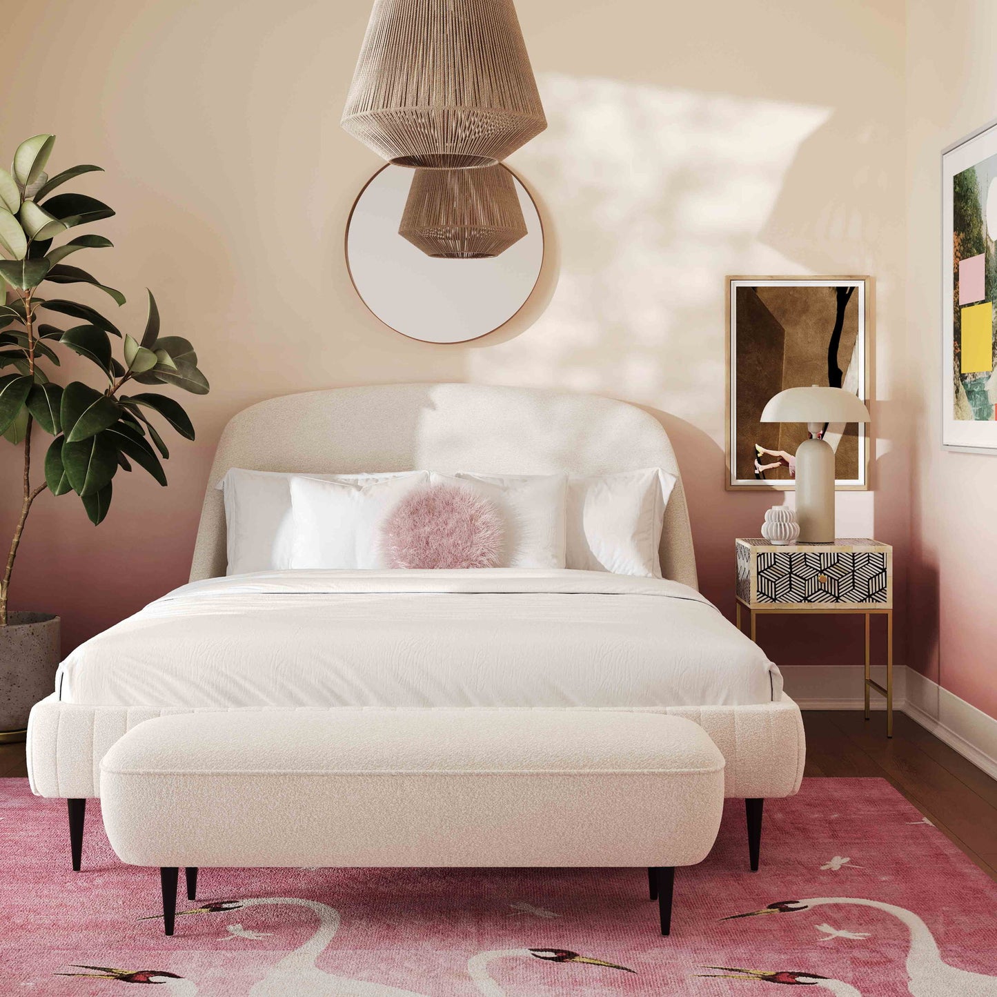 Denise - Boucle Bed