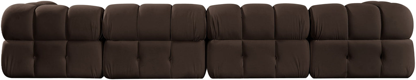 Orin - Fabric Velvet 5 Piece Modular Sectional