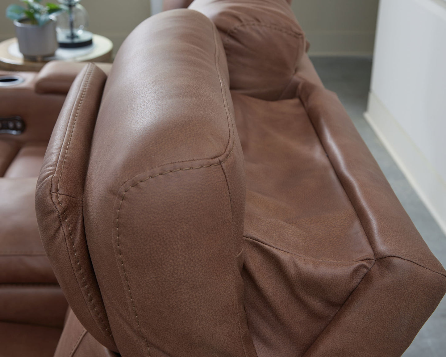 Clean-Slate - Power Reclining Sofa / Adj Headrest - Caramel