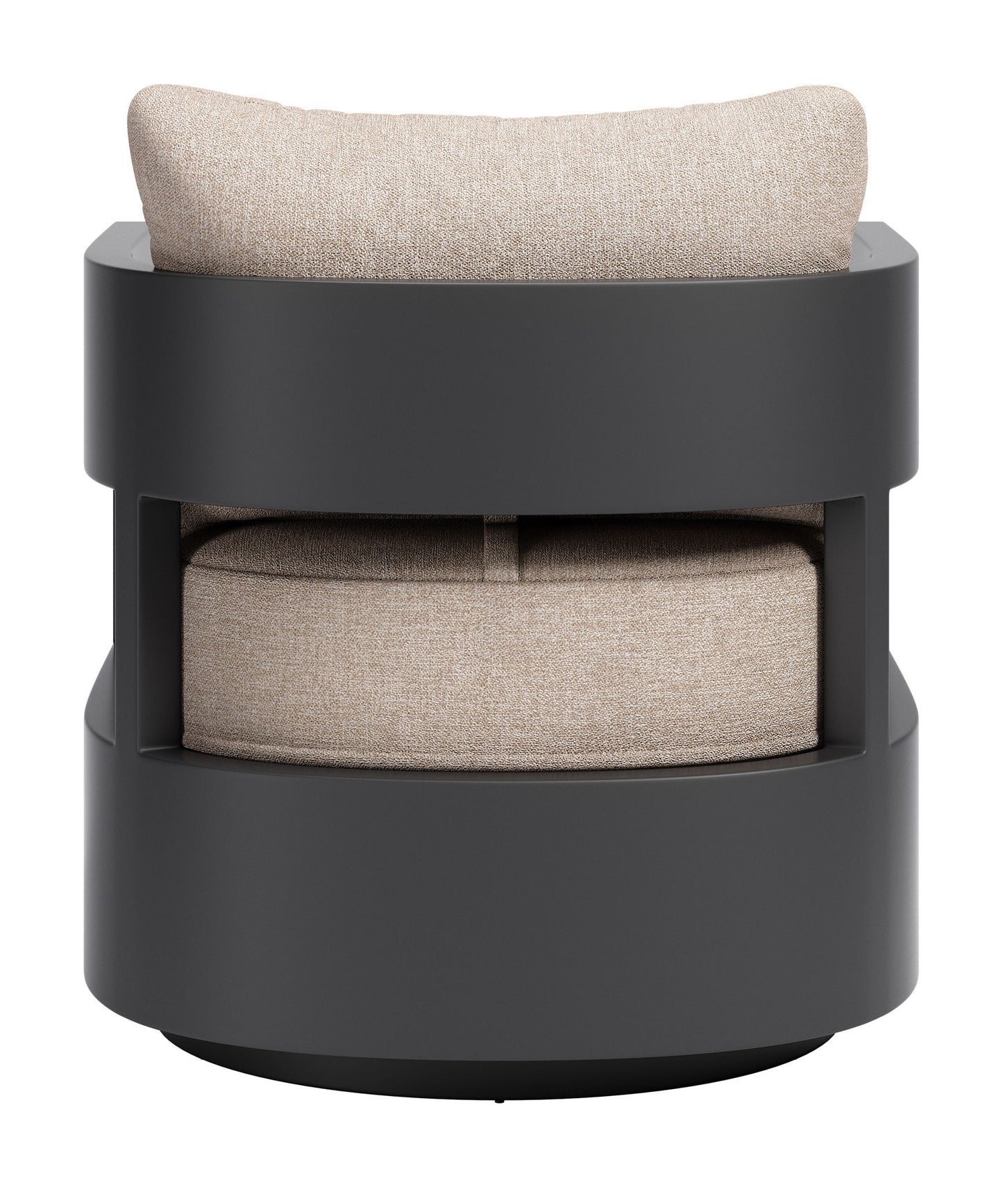 Foret - Swivel Chair - Beige / Black