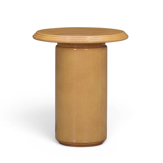 Tate - Concrete Side Table - Turmeric