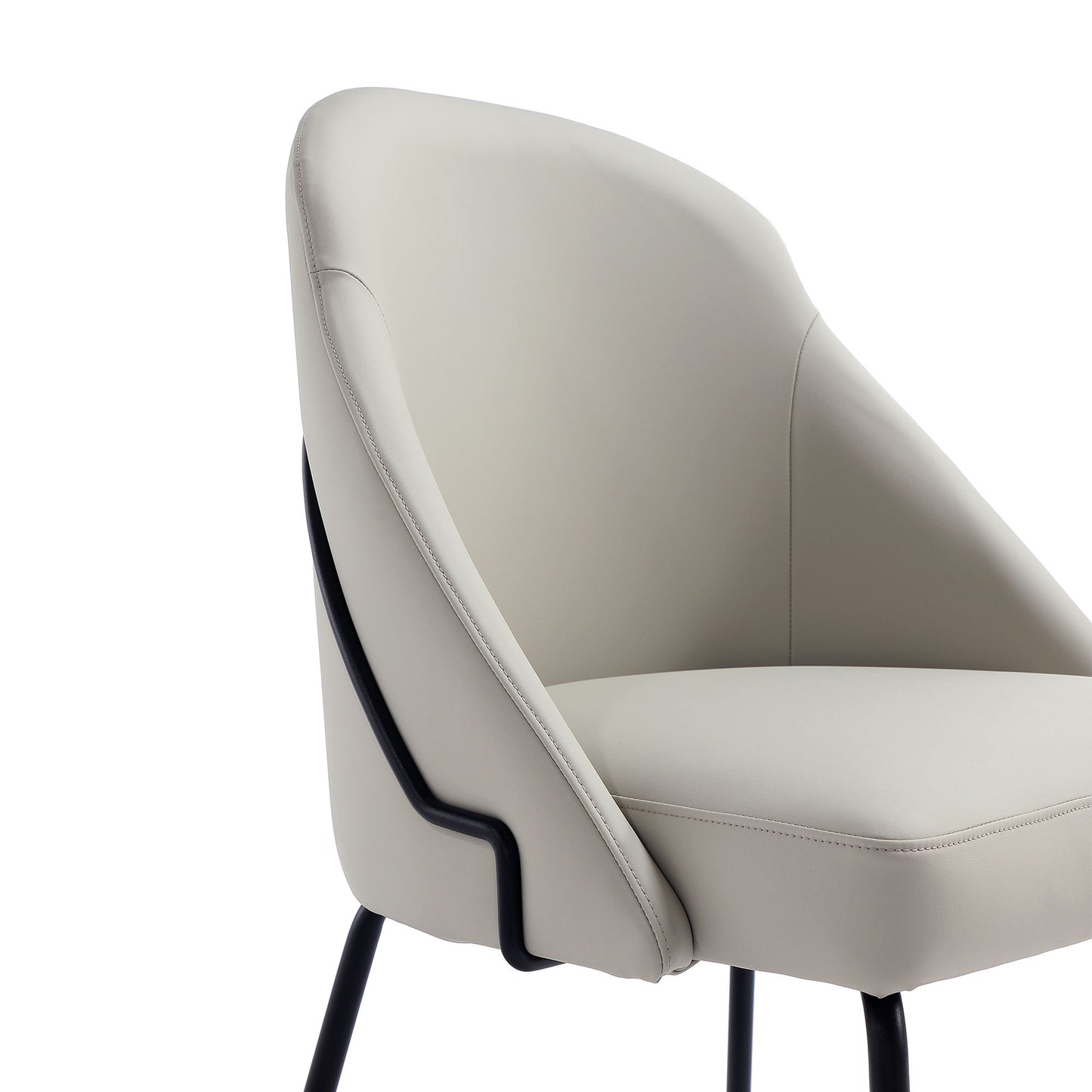 Manhattan Gracie - Dining Chair With Black Legs