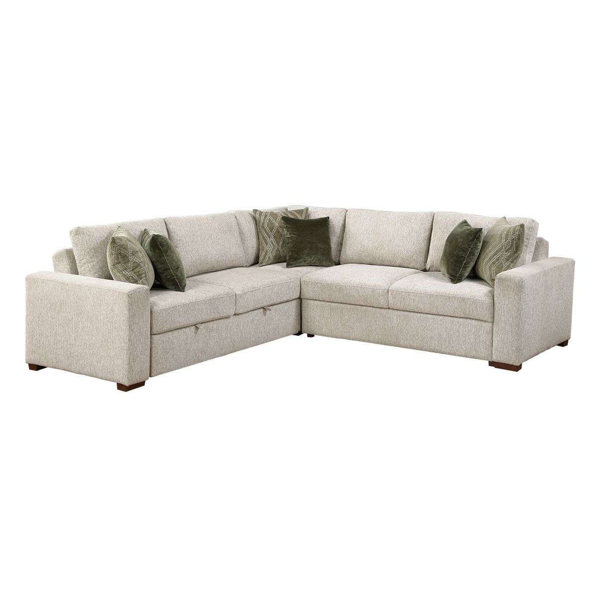 Isla 3-Piece Sectional with Pull-out Bed
