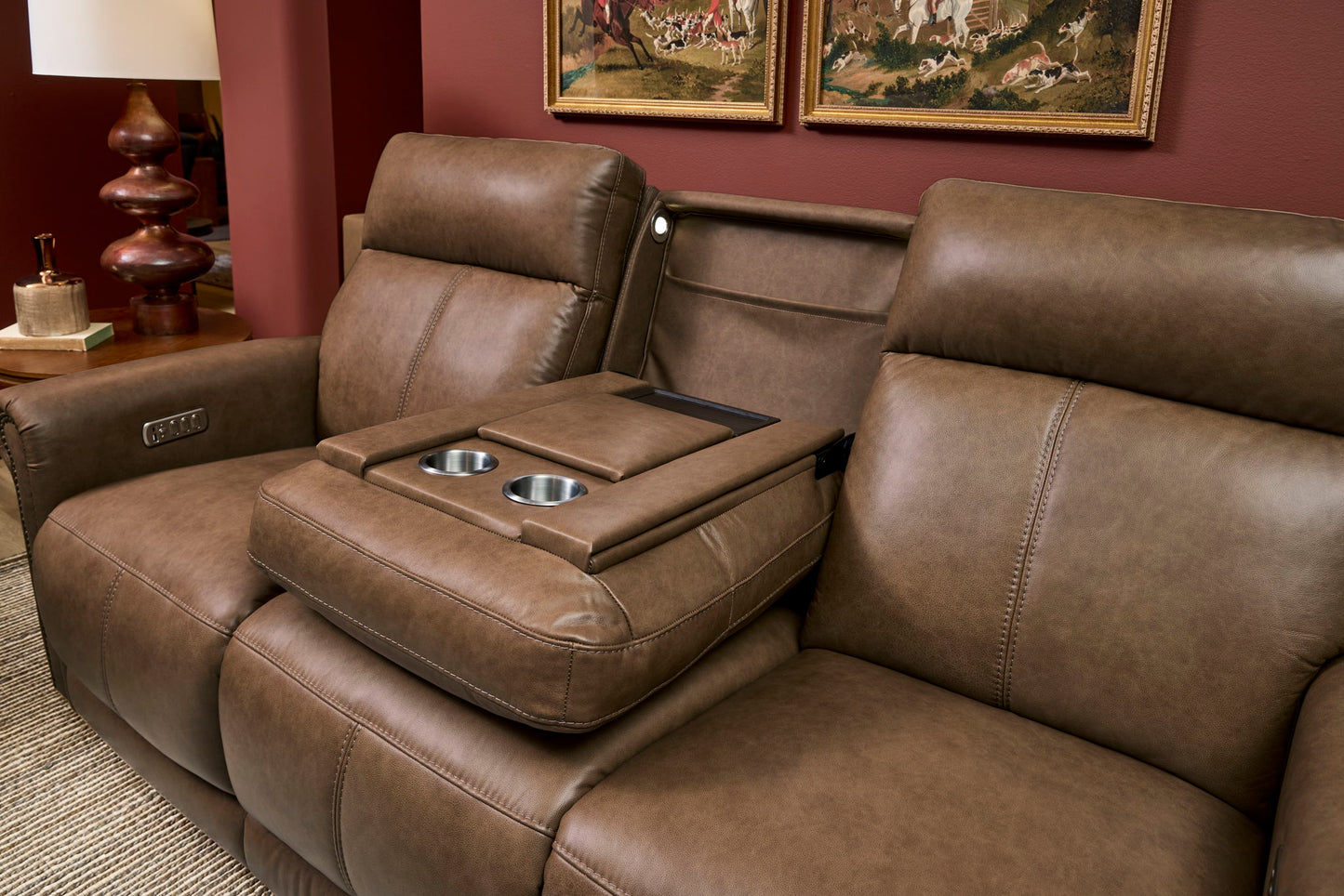 Alexander - Power Reclining Sofa With Console, Power Headrest & Lumbar