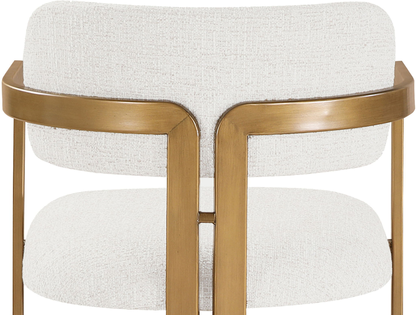 Aurum - Linen Textured Fabric Upholstered Counter Stool