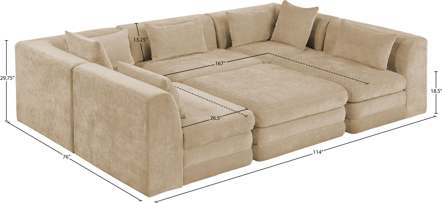 Stellar - 6 Piece Upholstered Modular Sectional