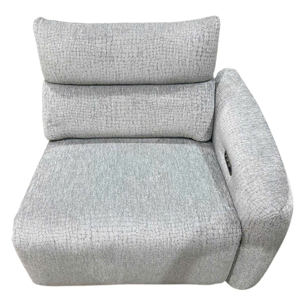 Fullar - RAF Modular Power Motion Recliner - Light Gray Chenille