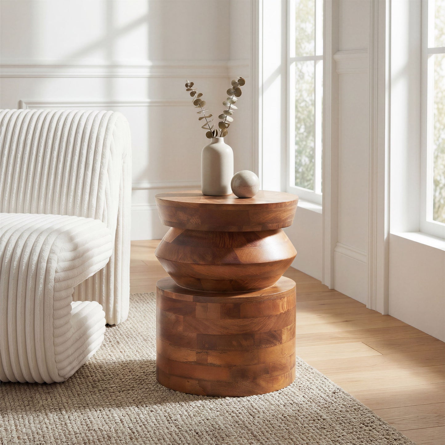 Kollam - Side Table - Brown