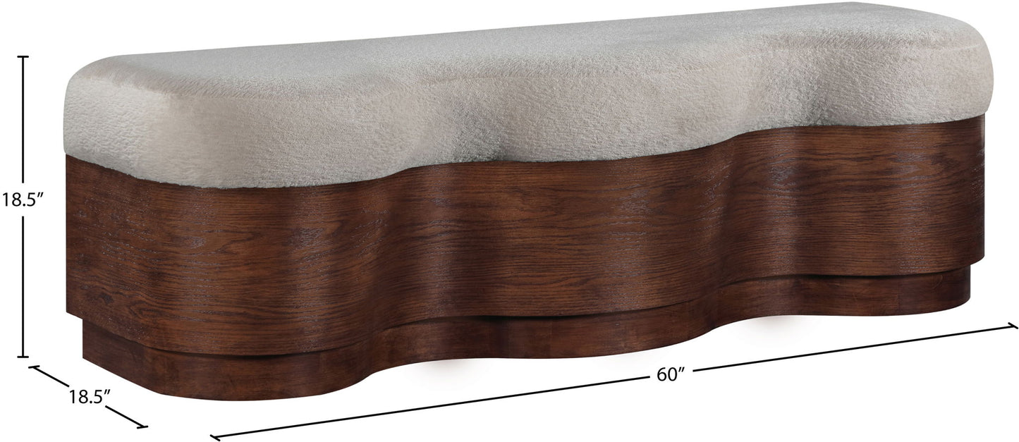 Savoy - Bench With Brown Base