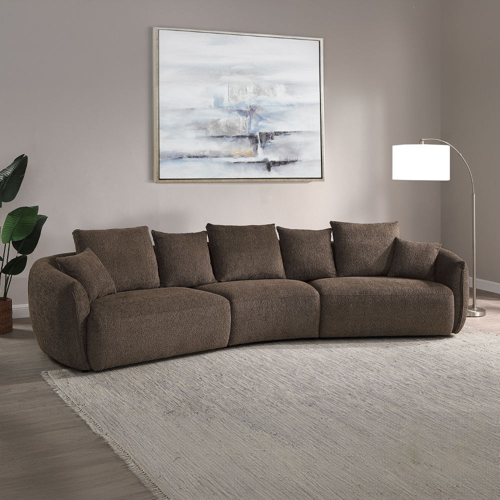 Bash - Sofa With 7 Pillows - Macca Anthology Boucle