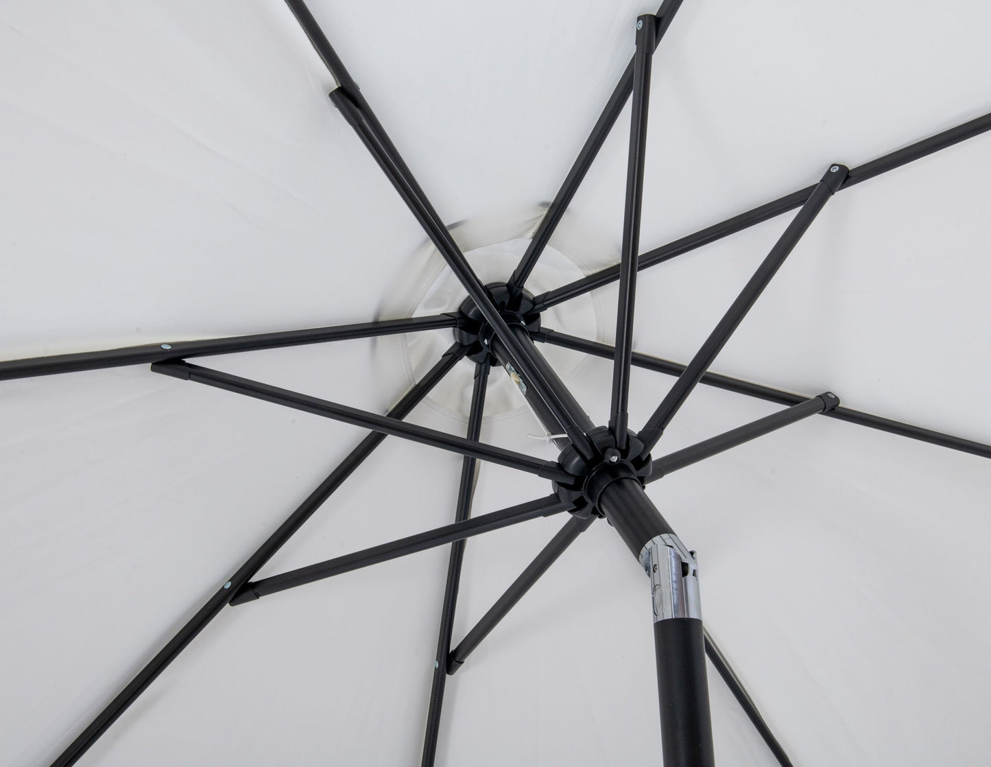 Amalfi - Patio Umbrella - Black Base / Black Pole