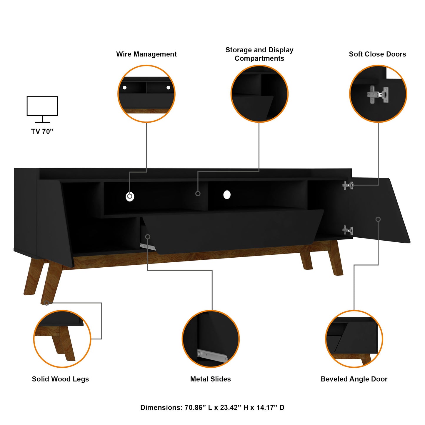 Manhattan Marcus - 71" TV Stand