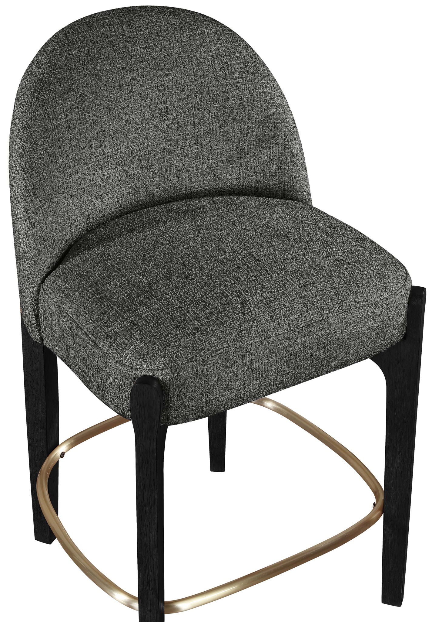 Torino - Counter Stool With Brushed Black Base