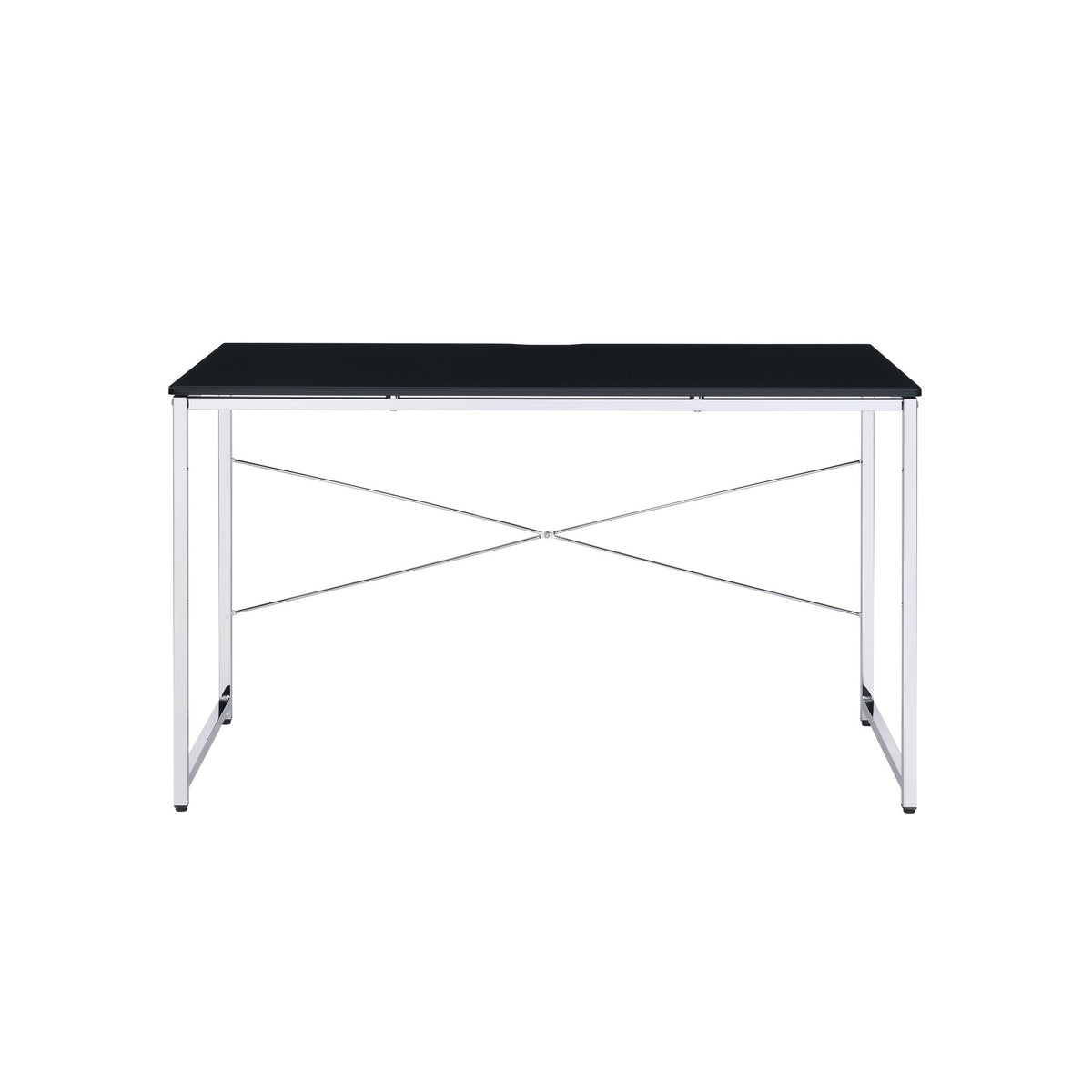 Tennos - Vanity Desk (Same 93195) - Black & Chrome