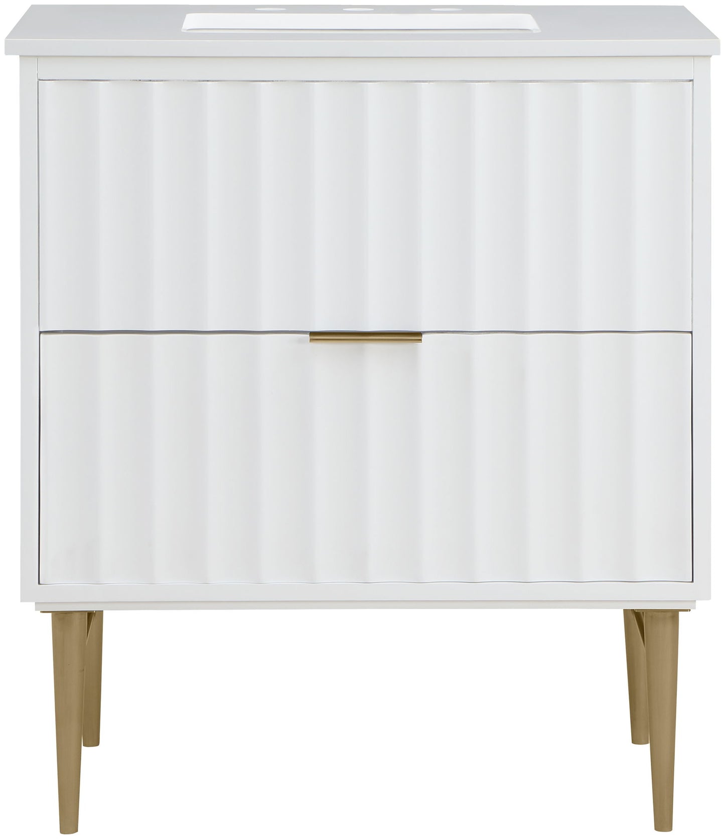 Modernist - Bathroom Vanity With Gold Legs