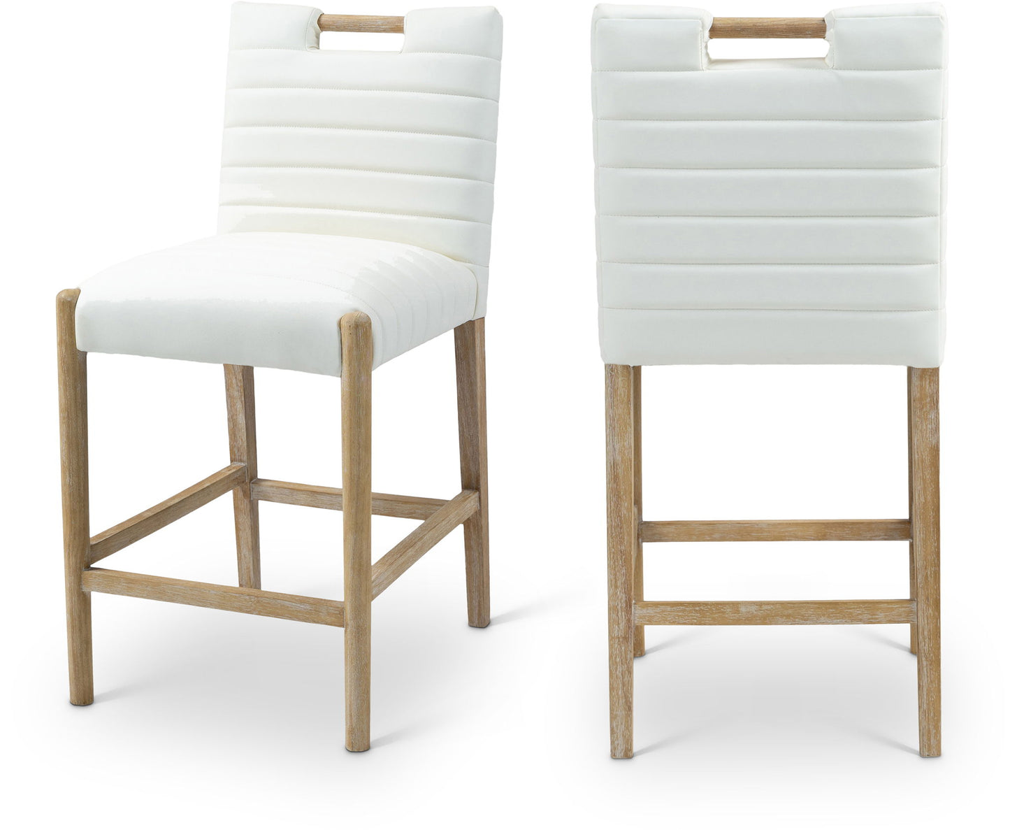 Aimee - Counter Stool - Light Brown Legs