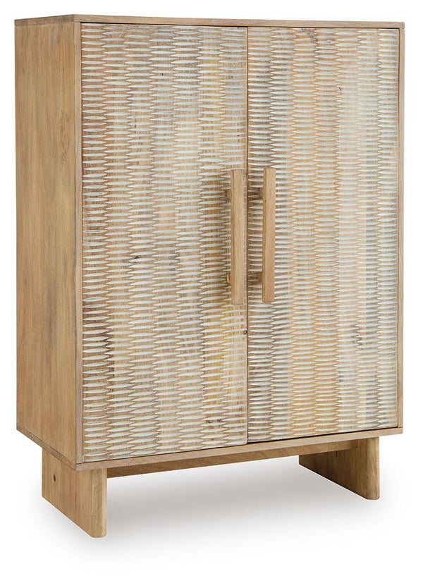 Dallinbury - Accent Cabinet - Natural / White Wash