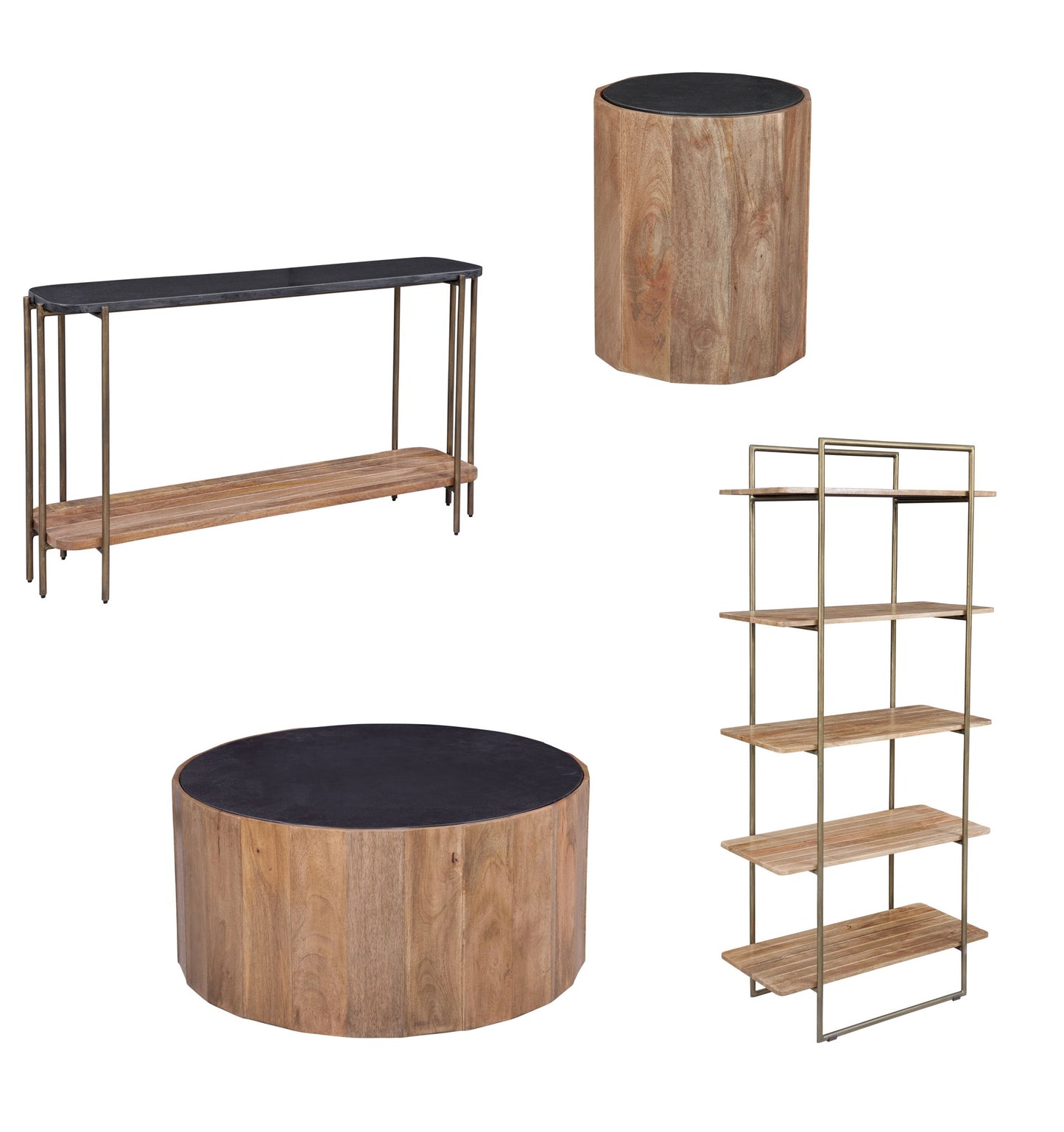 Adrienne - Etagere Bookcase - Light Brown