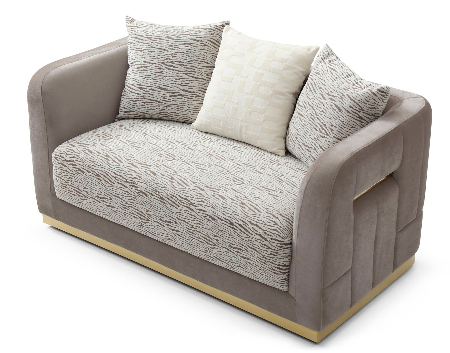Lexington - Loveseat - Brown / Light Beige