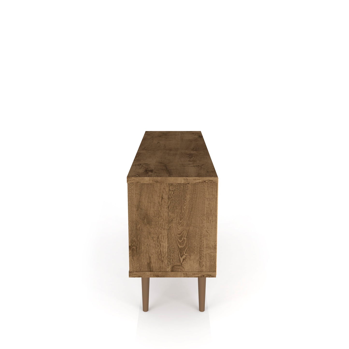 Manhattan Liberty - 53" TV Stand With Rustic Brown Frame
