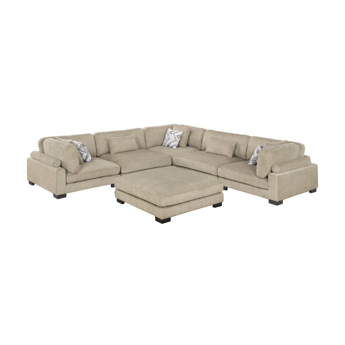 Tinley 6-Piece Modular Sectional with Ottoman