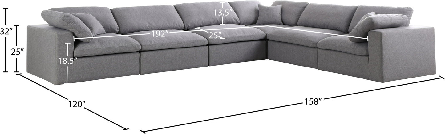 Serene - 6 Piece Modular Sectional