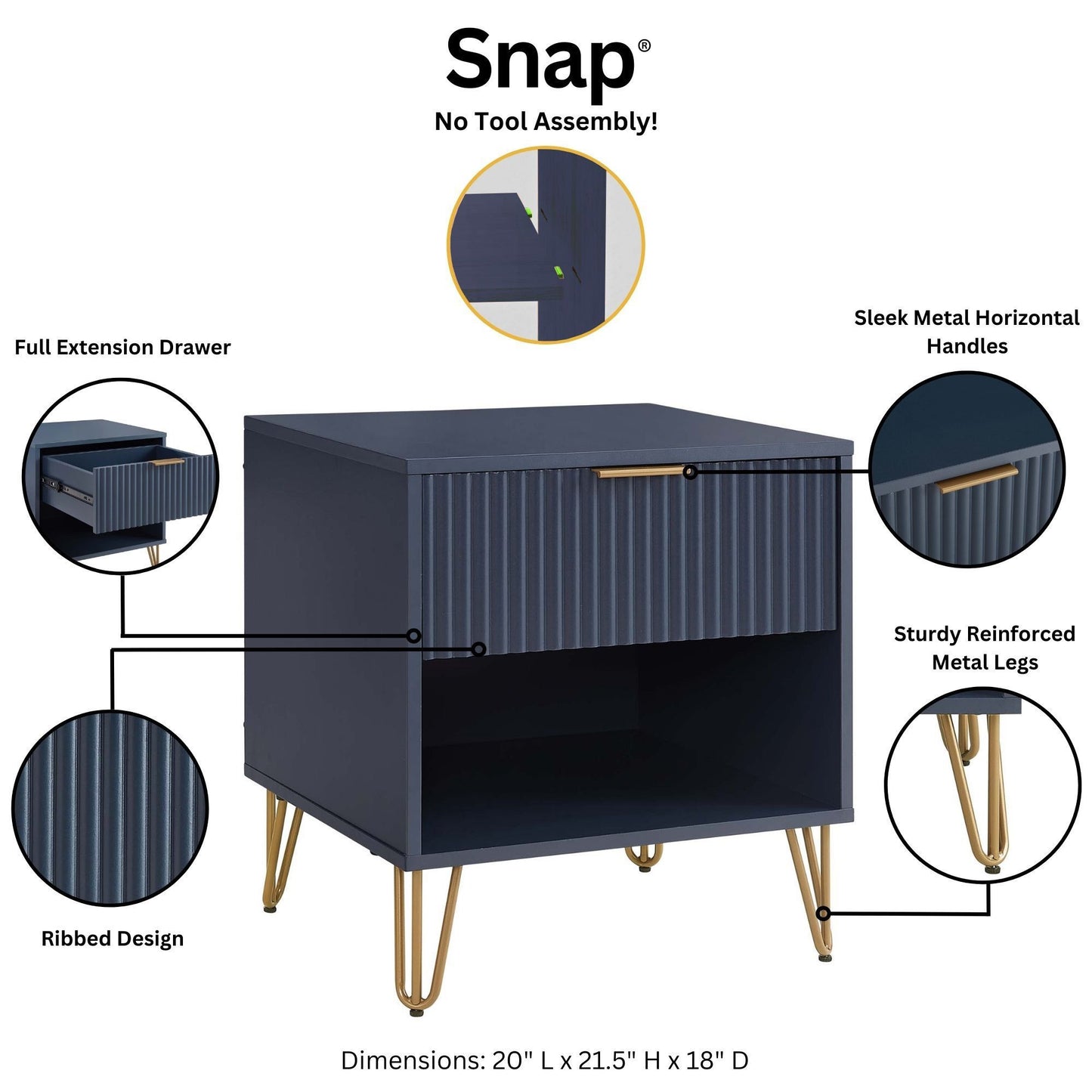 Manhattan Dumbo - Nightstand