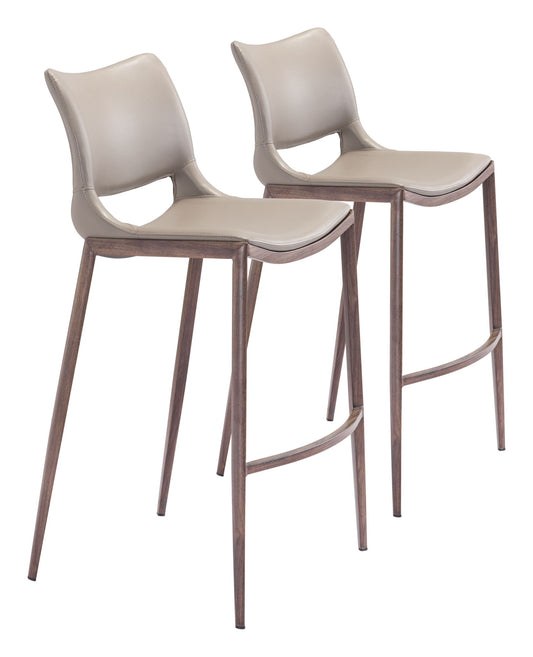 Ace - Bar Chair (Set of 2) - Walnut Legs