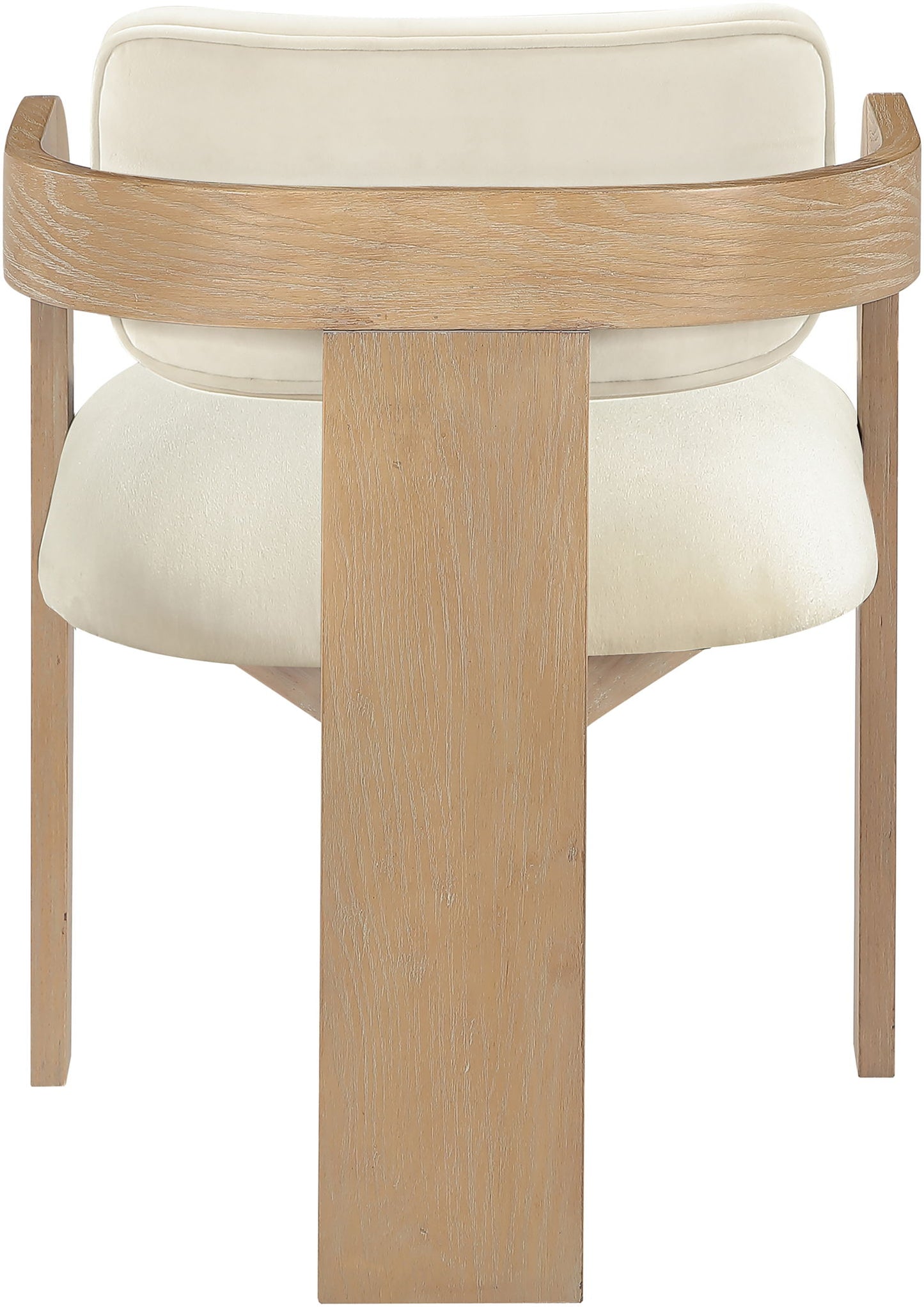 Cedra - Velvet Performance Fabric Upholstered Dining Chair (Set of 2) - Natural Frame