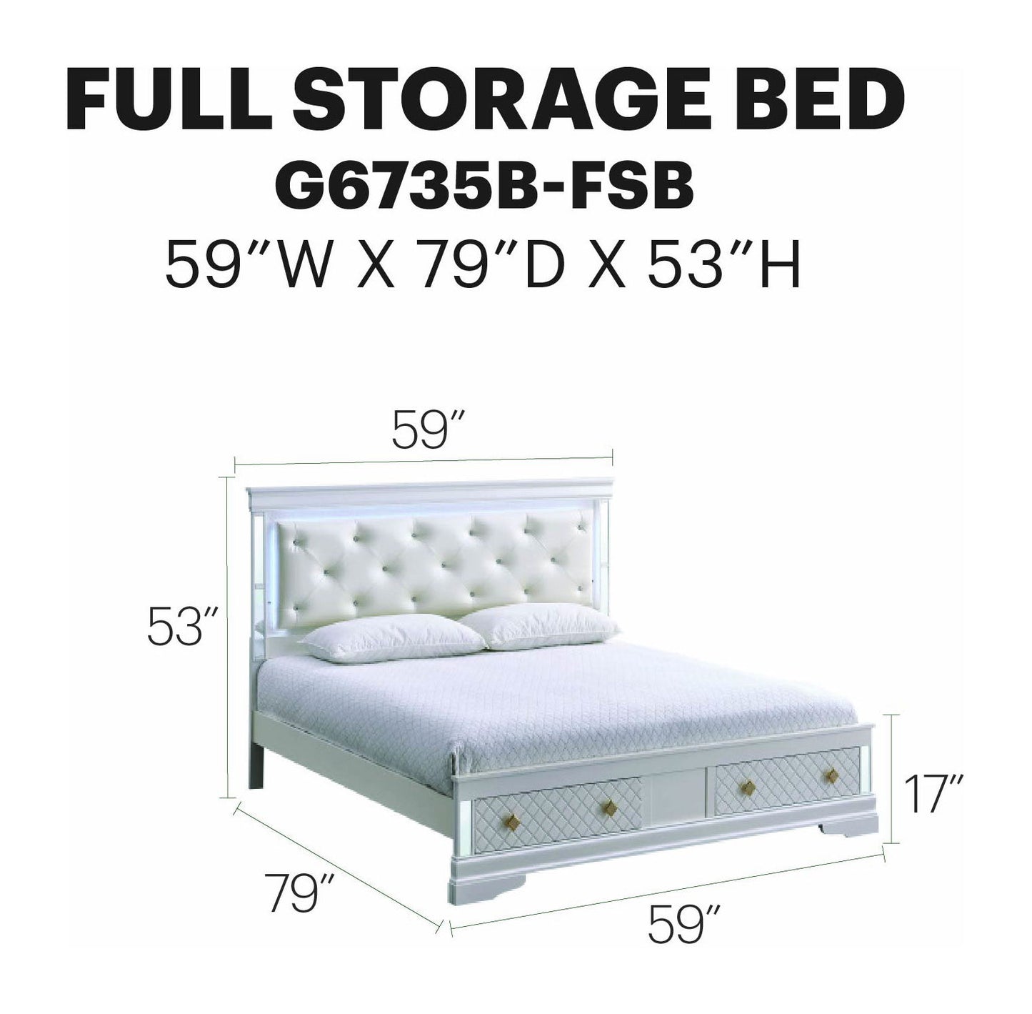 Glory Furniture - Verona - Storage Bed