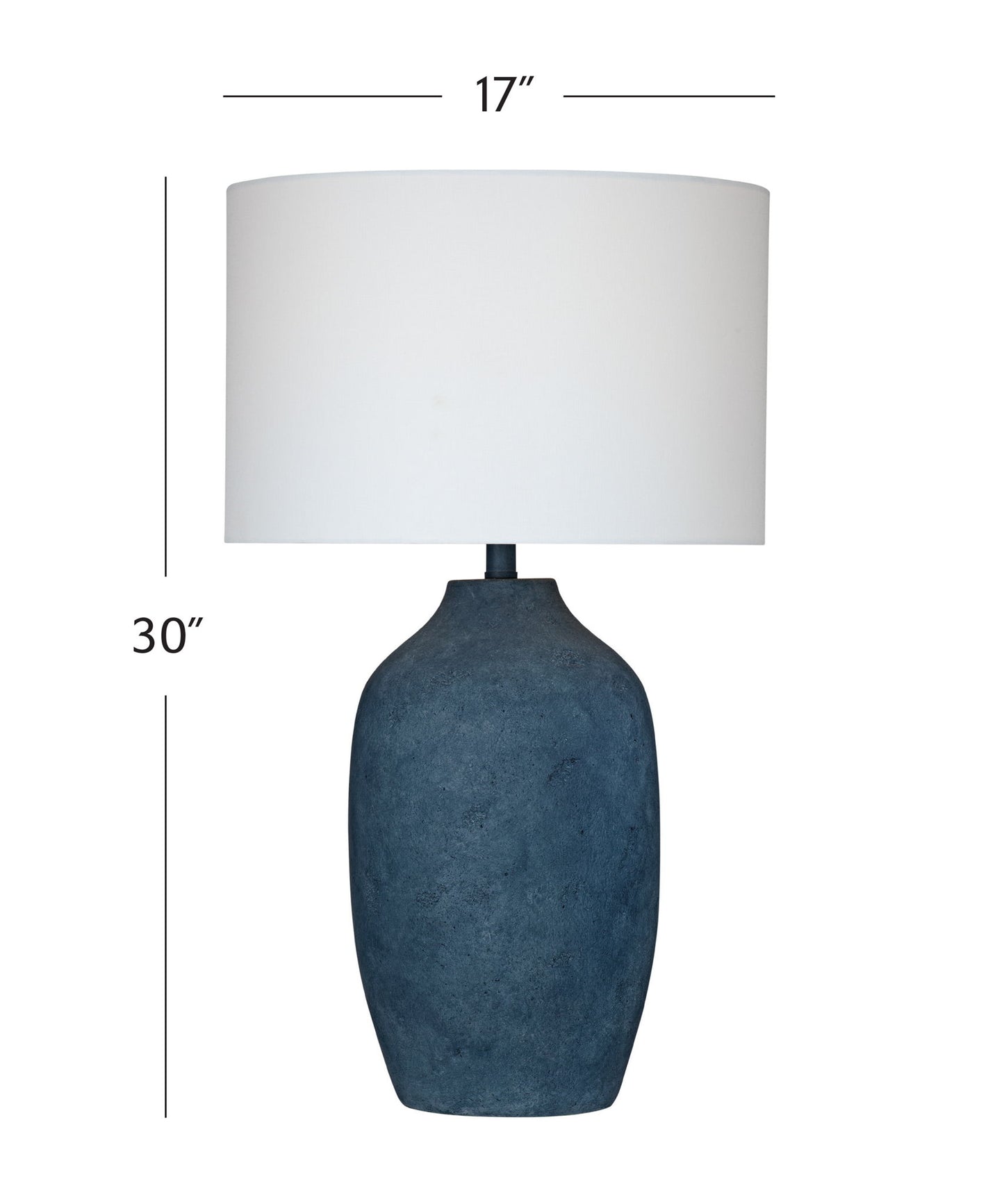 Miranda - Table Lamp - Matte Blue / White