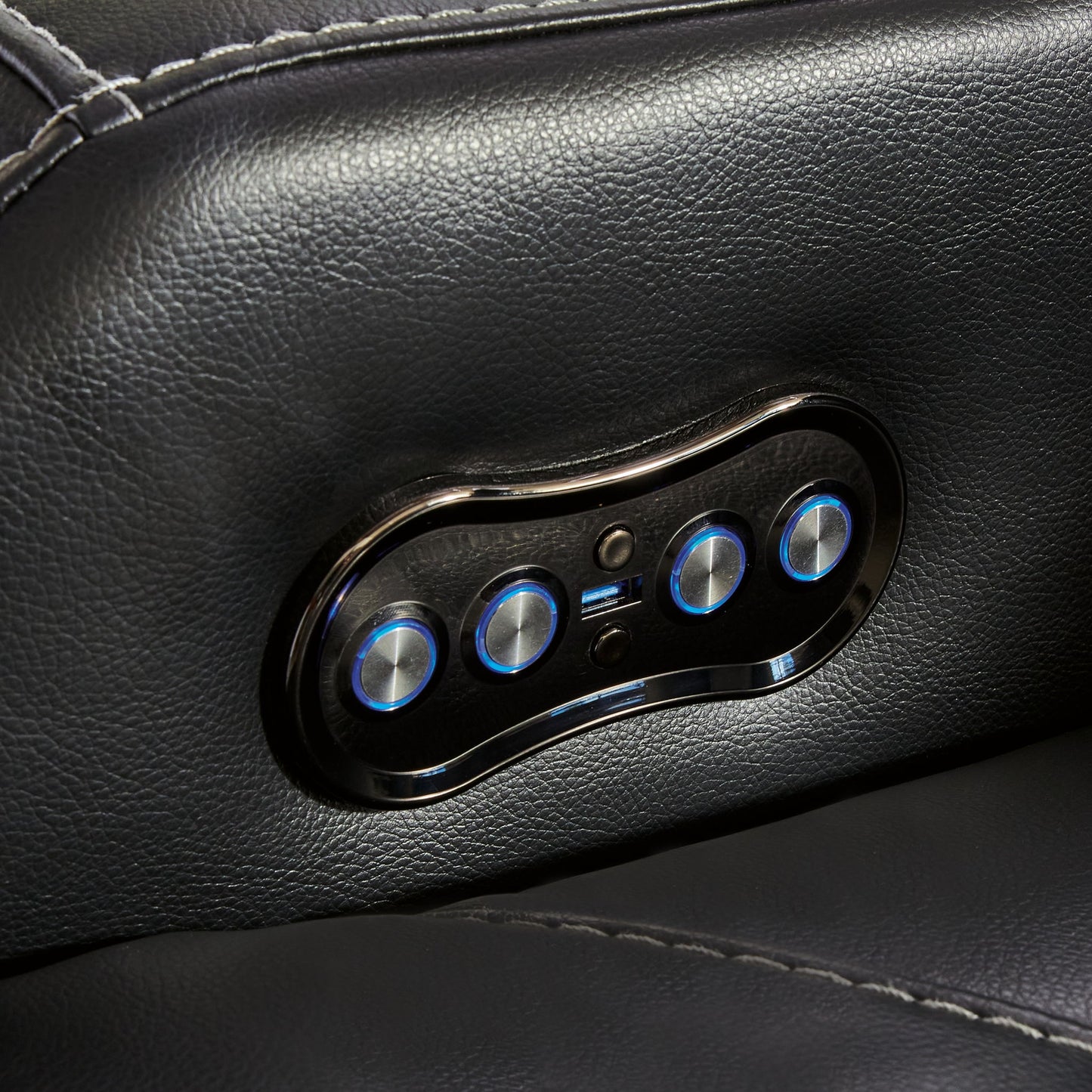 Caveman Den - Power Recliner/ Adj Headrest - Midnight