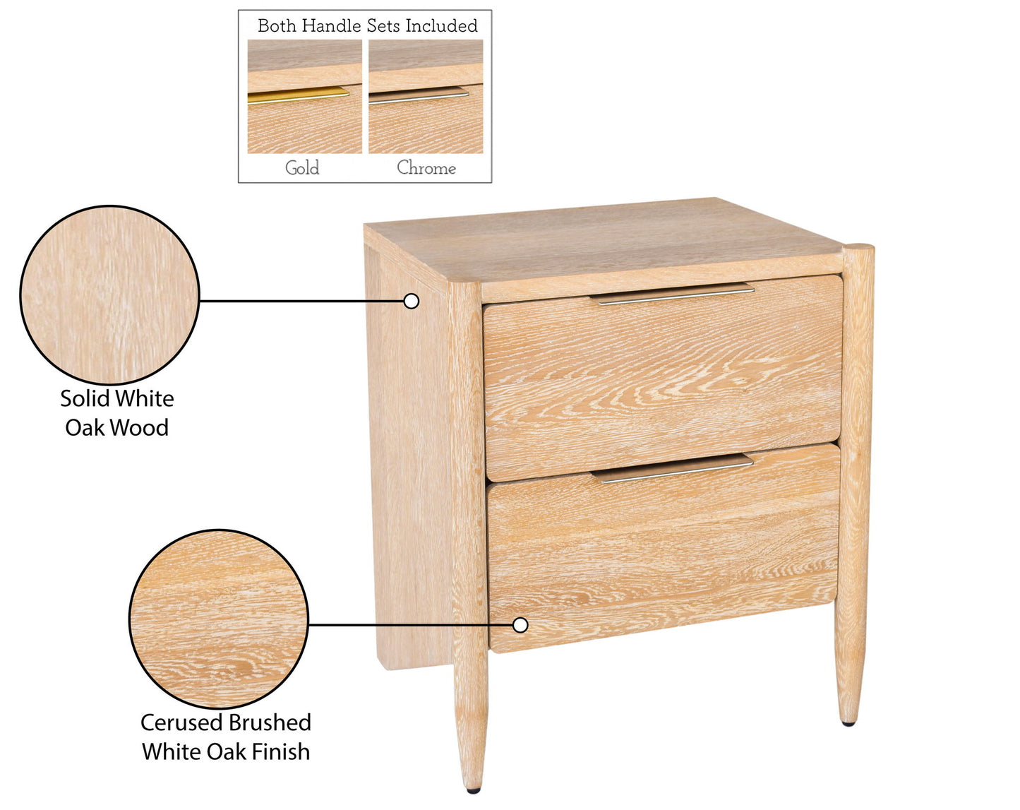 Oakwood - Night Stand - White Oak