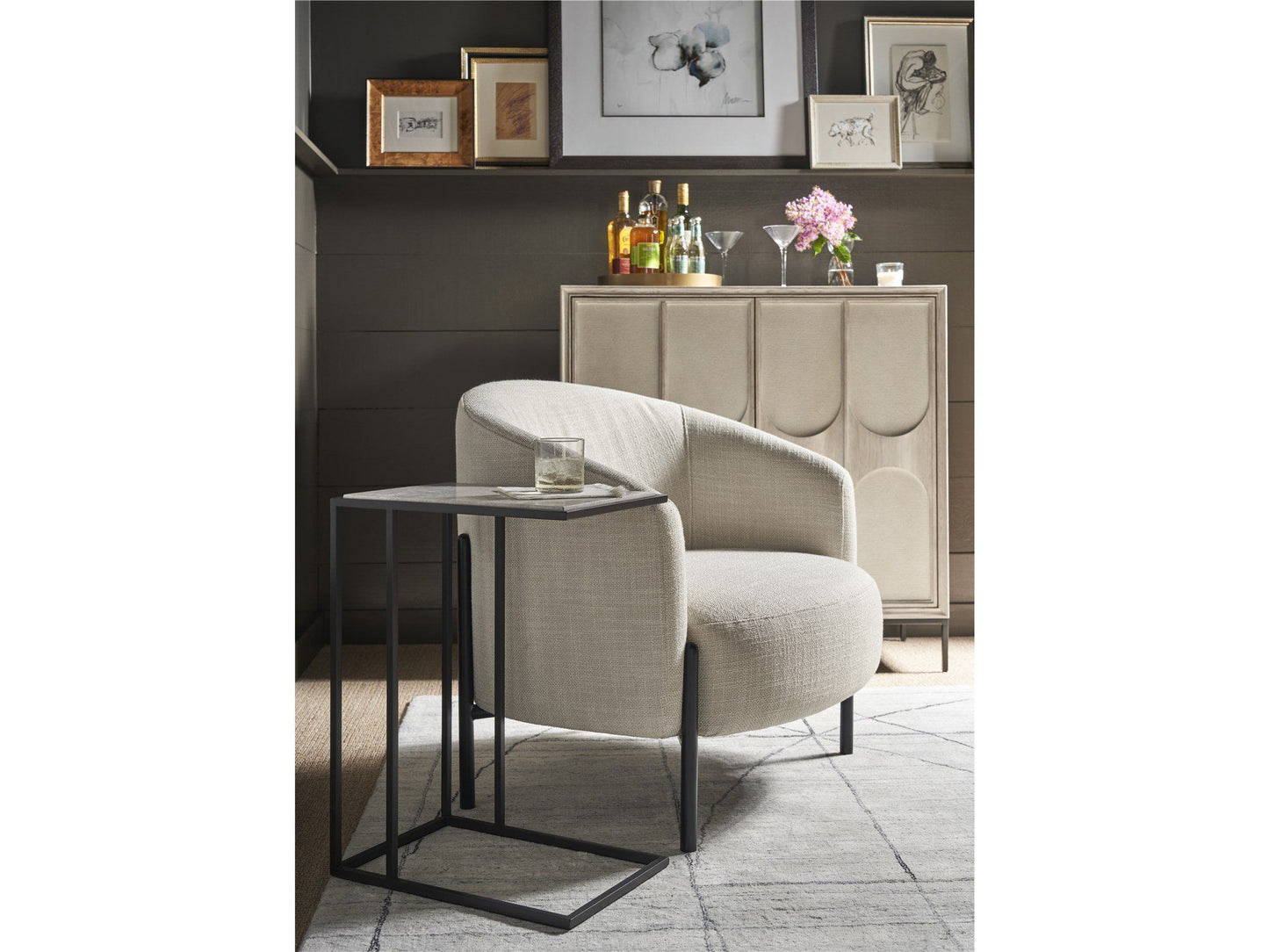 Coalesce - Nikolai Lounge Chair - Pearl Silver