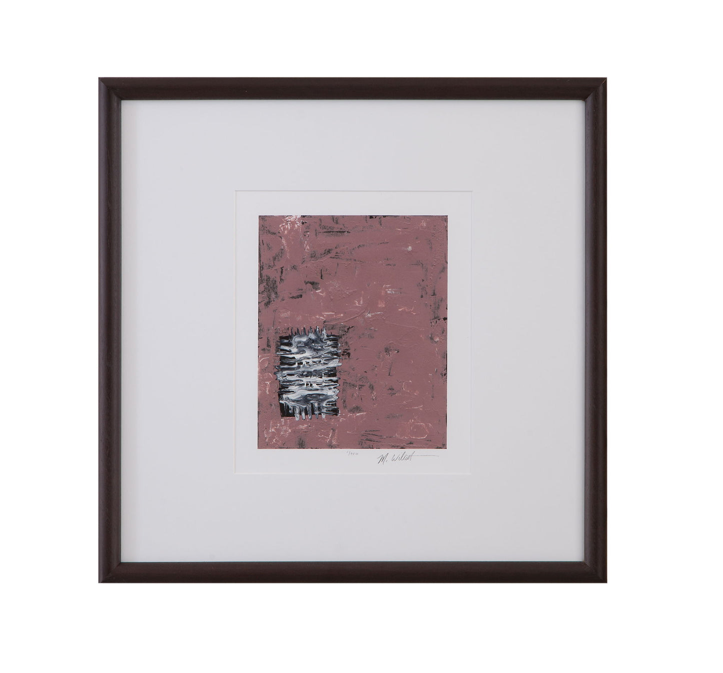 Dual Dichotomy I Framed Print - Pink / White