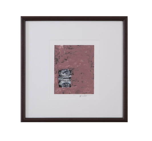 Dual Dichotomy I Framed Print - Pink / White