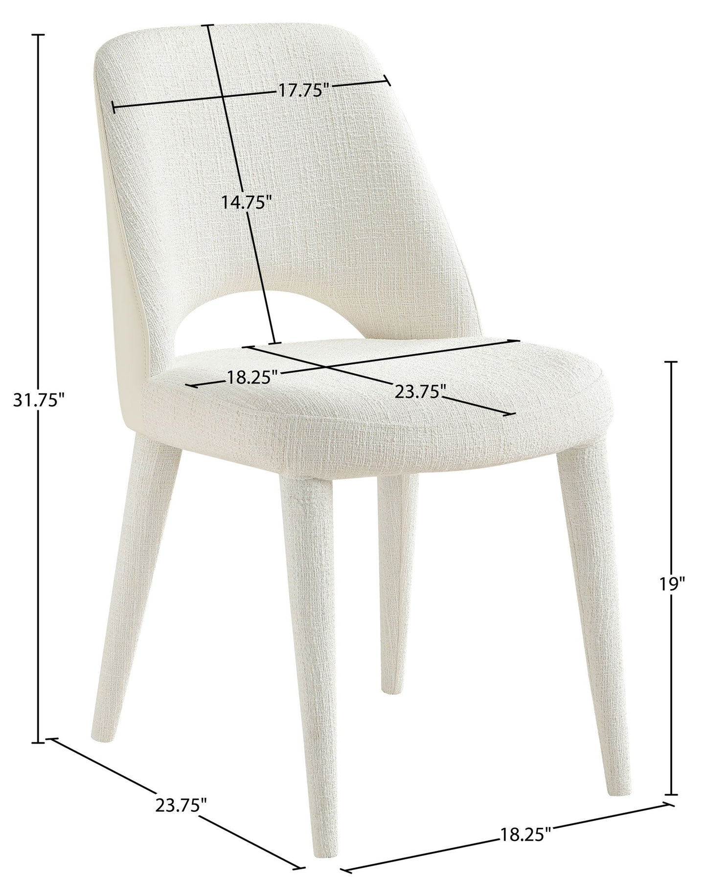 Cici - Fabric Upholstered Dining Chair (Set of 2)