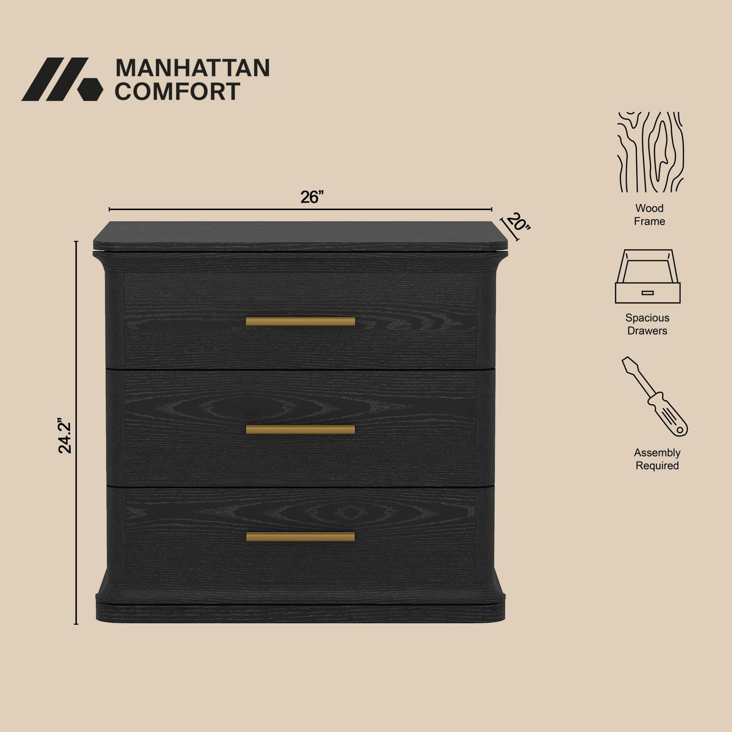 Manhattan Clifford - Nightstand