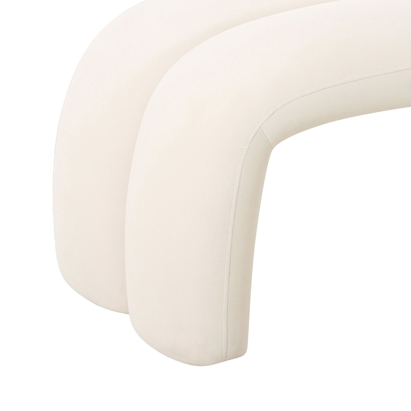 Leigh - Velvet Channeled Bench