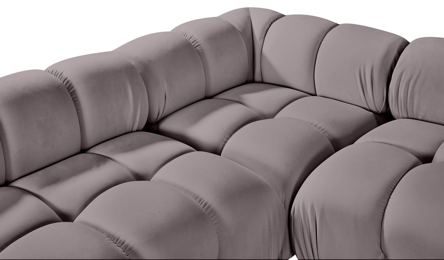 Orin - Fabric Velvet 4 Piece Modular Sectional