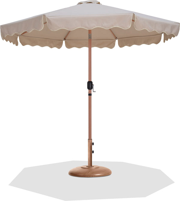 Amalfi - Patio Umbrella - Light Brown Base / Light Brown Pole