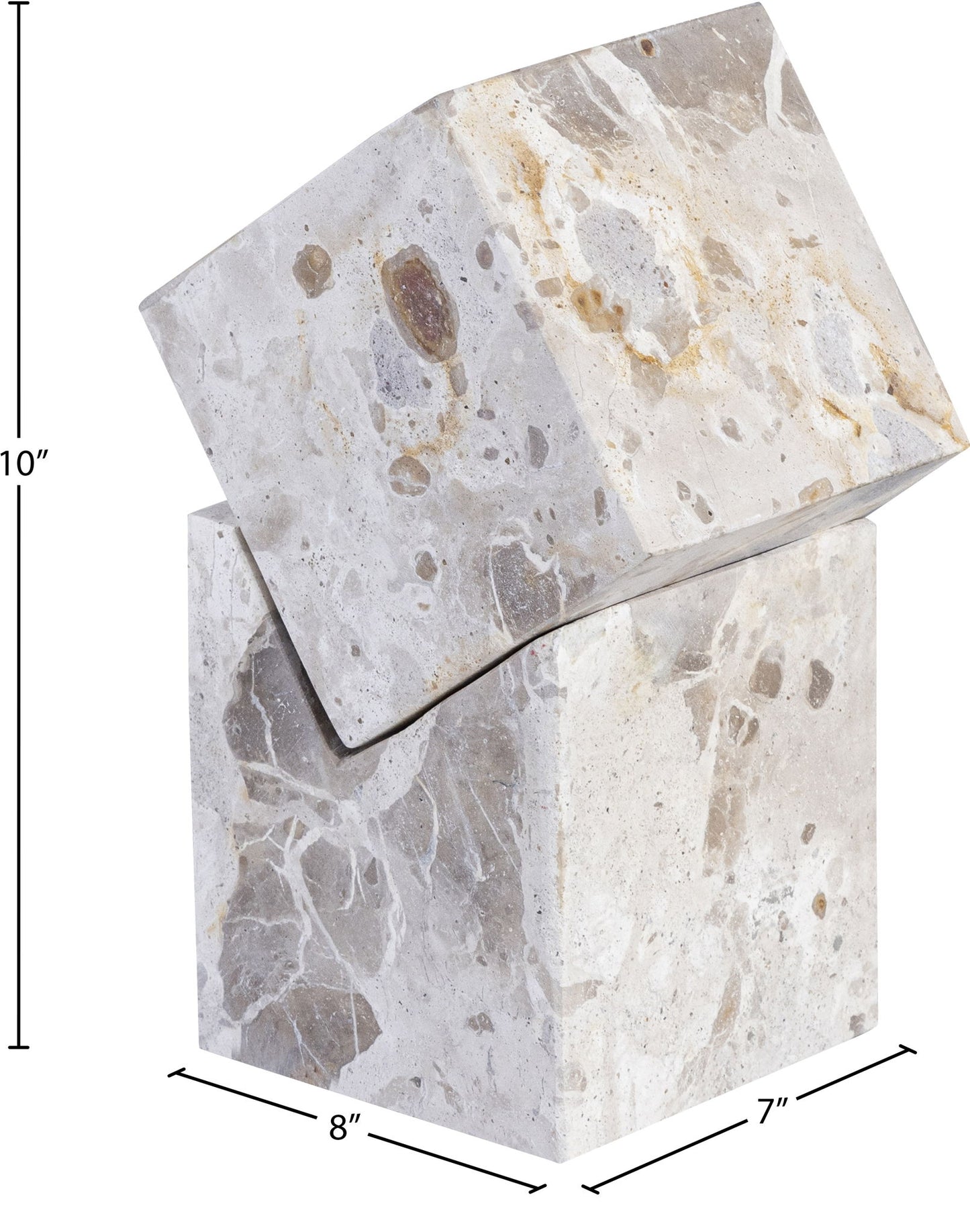 Quad - Marble Decorative Cube