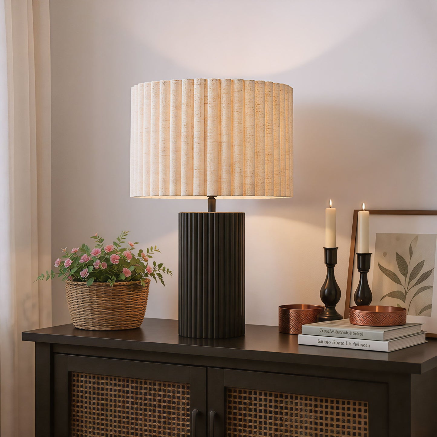 Aurora - Table Lamp - Beige / Black