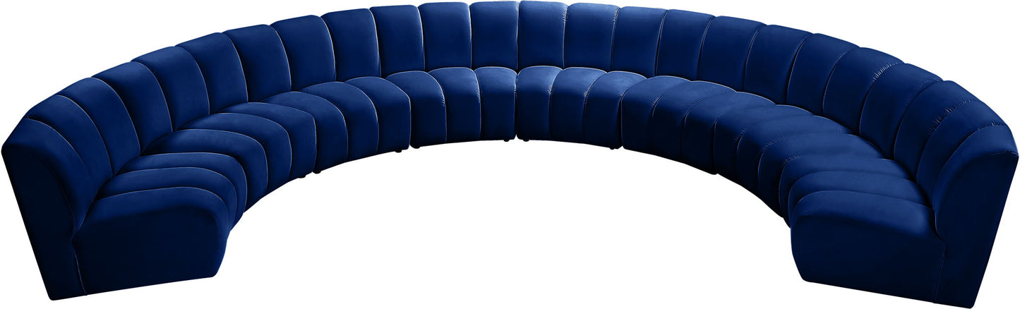 Infinity - 8 Piece Velvet Modular Sectional