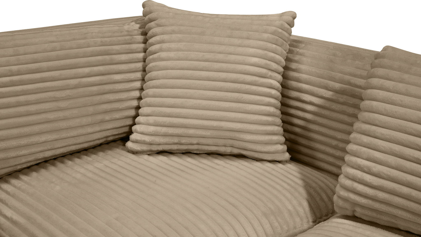 Shaggy - Fabric 9 Piece Modular U-Shaped Sectional