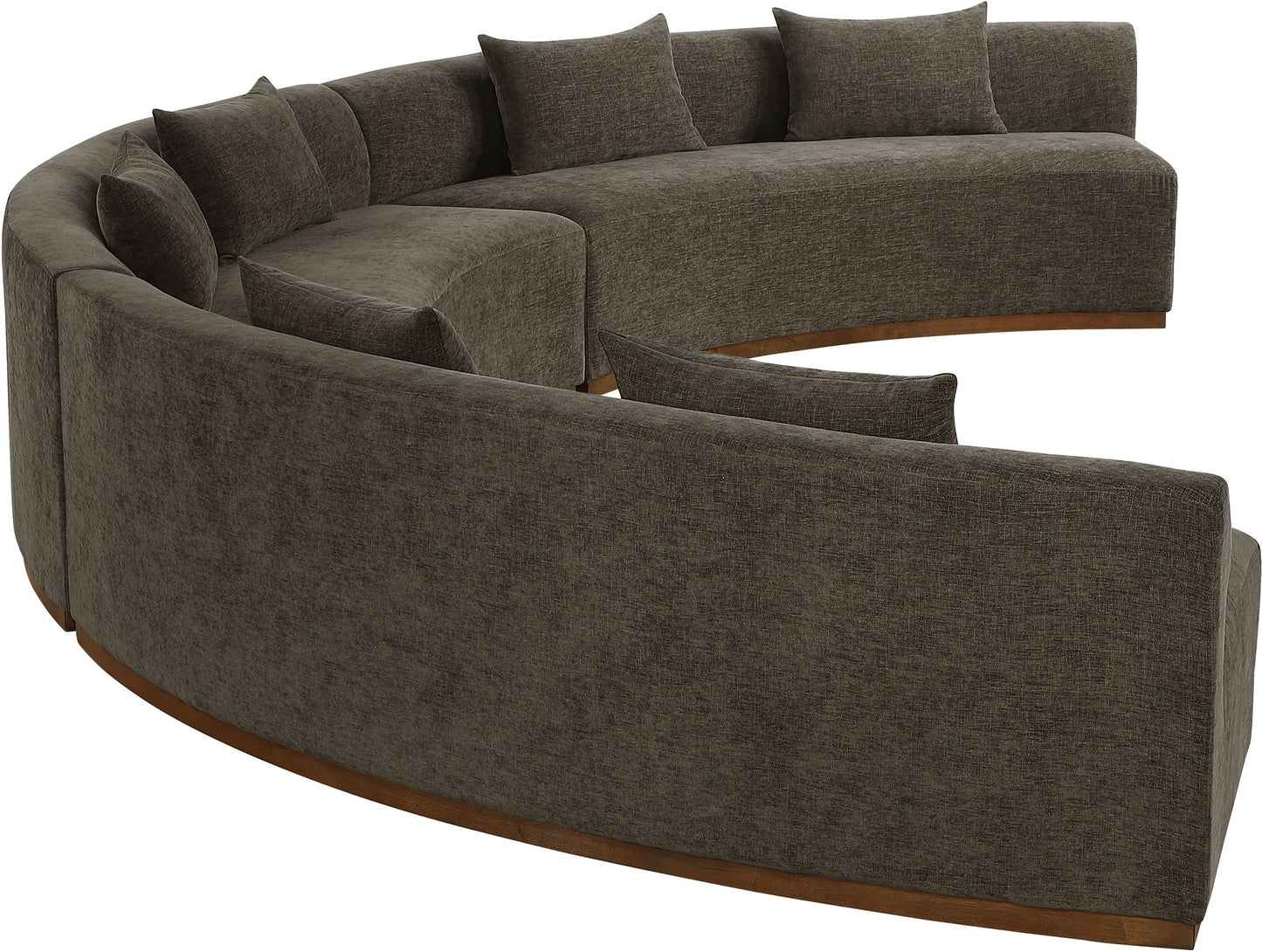 Avanti - Chenille Fabric Upholstered 3 Piece Modular Sectional