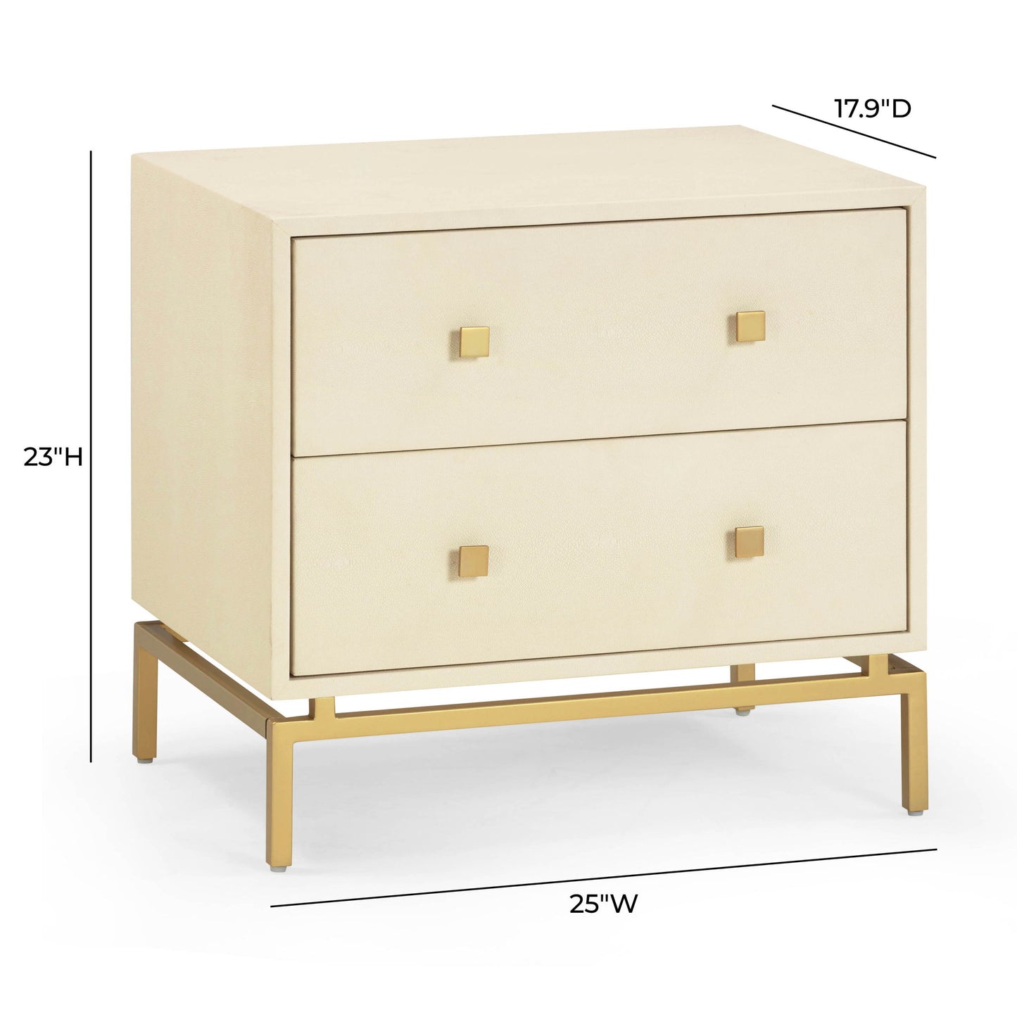 Pesce - 2 Drawer Nightstand